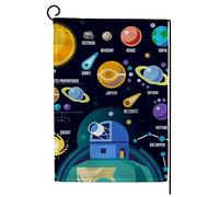 Drapeau Pirate Galaxie Nouveaux Horizons du Solaire Personnalisée Bannière Extérieure avec œillets Drapeau de Jardin pour Extérieur Événements 30x45cm