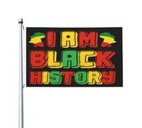 Drapeau Pirate Histoire Des Noirs Décoratifs Flag Weather Resistant Drapeaux Pour Patio Home Célébrations 3X5Ft