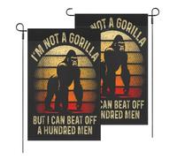 Drapeau Pirate Je Ne Suis Pas Un Jardinier, Mais Je Peux Repousser Une Centaine D'Hommes Polyester Drapeaux Œillets Métalliques Garden Flag Pour Patio Célébrations Decor 3X5Ft