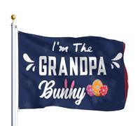 Drapeau Pirate Je suis le grand-père lapin, le jour de Drapeaux 90X150cm