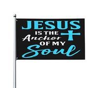 Drapeau Pirate Jésus est mon ancre Drapeaux 90X150cm
