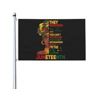 Drapeau Pirate Juneteenth, Mois De L'Histoire Des Noirs Pour Les Femmes Africaines Weather Resistant Flag Couture Double Face Garden Flag Pour Bar Célébrations Intérieur 3X5Ft