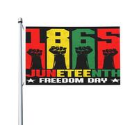 Drapeau Pirate Juneteenth, Mois De L'Histoire Des Noirs Weather Resistant Drapeaux Polyester Flag Pour Patio L'Extérieur Intérieur 3X5Ft