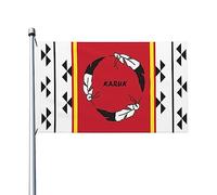 Drapeau Pirate La Tribu Karuk De Californie Protection Uv Drapeaux Polyester Bannière Pour Four Seasons Célébrations L'Extérieur 3X5Ft