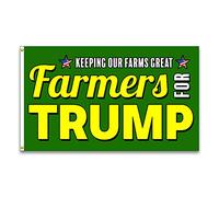 Drapeau Pirate Les Agriculteurs Pour Trump Double Face Garden Flag Coutures Doubles Flag Pour Jardin Decor L'Extérieur 3X5Ft