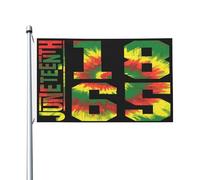 Drapeau Pirate Mois De L'Histoire Des Noirs De Juneteenth Couleur Vive Flag Double Face Drapeaux Pour Jardin Célébrations Intérieur 3X5Ft