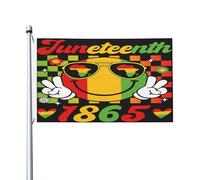 Drapeau Pirate Mois De L'Histoire Des Noirs De Juneteenth Couture Double Face Garden Flag Protection Uv Flag Pour Saisonnière Intérieur Decor 3X5Ft