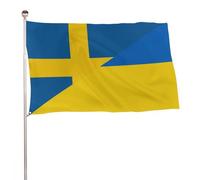 Drapeau Pirate Personnalisé Drapeaux Suède Et Ukraine Résistants Aux Intempéries Bruant Pour Restaurant Célébration Manif 90X150Cm