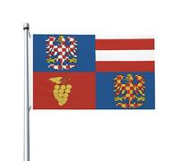 Drapeau Pirate Région De Moravie Du Sud Décoration Garden Flag Weather Resistant Drapeaux Pour Célébrations Patio Home 3X5Ft