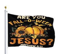 Drapeau Pirate Renforcé Drapeaux Christianisme Halloween Êtes-Vous Tombé Entre Jésus Religieux Personnalisé Bruant Pour Manif Extérieur Anniversaire 90X150Cm