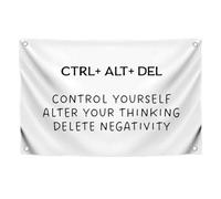 Drapeau Pirates Maîtrisez-Vous. Changez Votre Façon De Penser. Éliminez La Négativité. Outdoor Flags Drapeaux Décoratifs D'Extérieur Drapeau De Jardin For Extérieur Intérieur Salon 90x150cm