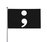 Drapeau Point-Virgule Bannière De Drapeaux Traditionnel 2 Œillets Métalliques Bannière, Pour Les Défilés, Les Bureaux, D'Intérieur, 90X150Cm