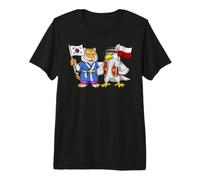 Drapeau Pologne Corée du Sud Racines polono-coréennes T-Shirt Haut de Gamme
