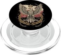 Drapeau polonais Aigle couronné Laurier chaîne brisée Symbole de la liberté PopSockets PopGrip pour MagSafe