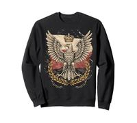 Drapeau polonais Aigle couronné Laurier chaîne brisée Symbole de la liberté Sweatshirt