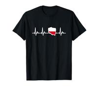 Drapeau Polonais Polska Battement de Cœur Pologne T-Shirt