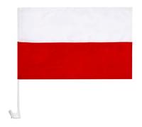 Drapeau polonais pour voiture 45 x 30 cm