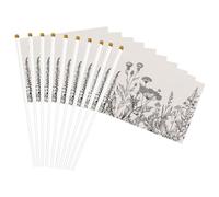Drapeau portable avec gravure botanique et herbes florales - Drapeaux portables pour célébrations, fêtes, vacances, décoration de rassemblements, événements