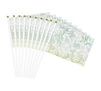 Drapeau portable avec imprimé algues vertes et bleu marine