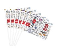Drapeau portable avec imprimé « I Love London » pour décoration de mariage, anniversaire, vacances
