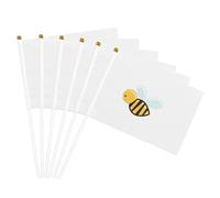 Drapeau portable imprimé abeille de dessin animé, drapeaux de célébration, fêtes, vacances, décoration de rassemblement, événements