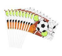Drapeau portable imprimé ballon de sport pour fêtes, vacances, rassemblements, événements