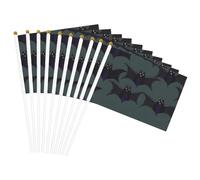 Drapeau portable imprimé chauve-souris pour fêtes, fêtes, vacances, rassemblements, événements