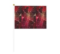 Drapeau portable imprimé Constellation de la galaxie rouge, compact et léger, adapté pour les défilés, les événements et le soutien des fans