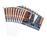 Drapeau portable imprimé New York City - Pour décoration d'événements - Utilisation polyvalente - Activités de groupe