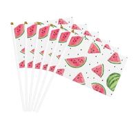 Drapeau portable imprimé pastèque fruits frais pour célébration, fêtes, vacances, décoration de rassemblement, événements