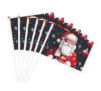 Drapeau portable imprimé Père Noël pour fêtes, vacances, rassemblements, événements