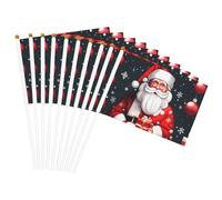 Drapeau portable imprimé Père Noël pour fêtes, vacances, rassemblements, événements