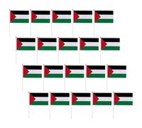 Drapeau Portatif de Palestine 20 Pièces 20x28cm Polyester