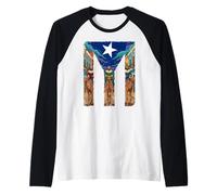 Drapeau portoricain des Trois Rois Día de Reyes Magos Boricua Manche Raglan