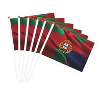 Drapeau portugais à main léger pour fêtes, événements, décoration, défilé, activité sportive, assemblage facile