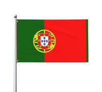 Drapeau portugais. Drapeau de jardin extérieur 0,9 x 1,5 m, bannière en polyester imprimé vif, facile à accrocher pour terrasse, fête, camping.