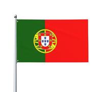 Drapeau portugais imprimé 1,5 x 0,9 m, drapeau décoratif unilatéral pour la journée nationale de la culture en plein air