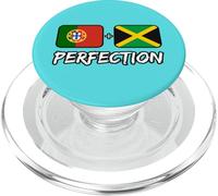 Drapeau Portugais Plus jamaïcaine Perfection mélange de Drapeau Heritage PopSockets PopGrip pour MagSafe