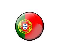 Drapeau Portugais Rond - 15cm - Sticker/Autocollant