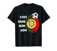 Drapeau Portugal Cadeau Foot Portugal C'est dans Mon ADN T-Shirt