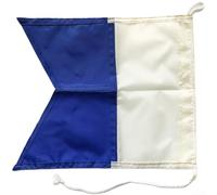 Drapeau pour alpha 30x35cm Haute Visibilité Drapeau pour alpha | Couleurs et , haute visibilité, signal pour international, tissu imperméable, idéal bateau