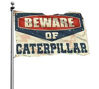 Drapeau pour dortoir amusant « Beware of Cat Lady » - Décoration de bar pour la maison - 152 x 244 cm