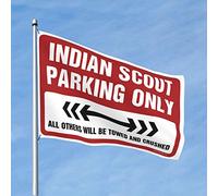 Drapeau pour dortoir drôle indien scout parking seulement drapeau maison d'hiver drapeaux pour chambre adolescentes (taille : 30 x 45 cm)