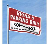 Drapeau pour dortoir Funny Reyna'S Parking Only Flag Outdoor Bar Accessoires Décor Camper Decor (Taille : 30 x 45 cm)