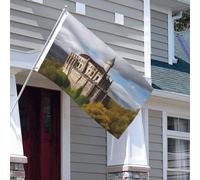 Drapeau pour extérieur - 0,9 x 1,5 m - Robuste - Pour intérieur et extérieur - Résistant à la décoloration - Monuments historiques de l'Arménie - Bannières murales avec œillets - Drapeaux de bienvenue