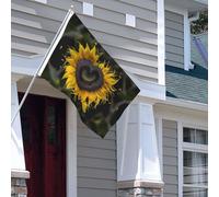 Drapeau pour extérieur - 1,2 x 1,8 m - Robuste - Pour intérieur et extérieur - Pour tous les temps - Drapeau de jardin en forme de cœur - Drapeau de bienvenue - Drapeau de bienvenue - Drapeau double