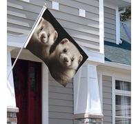 Drapeau pour extérieur - 1,2 x 1,8 m - Robuste - Pour intérieur et extérieur - Pour tous les temps - Drapeaux de jardin - Drapeau de bienvenue - Drapeau double face avec œillets en laiton - Bannières