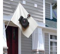 Drapeau pour extérieur - 1,2 x 1,8 m - Robuste - Pour intérieur et extérieur - Pour toutes les saisons - À suspendre au mur blanc - Drapeau de bienvenue - Drapeau de maison double face avec œillets en