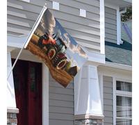 Drapeau pour extérieur - 1,2 x 1,8 m - Robuste - Pour intérieur et extérieur - Pour toutes les saisons - Drapeaux de jardin fantastiques - Tracteur agricole - Drapeau de bienvenue - Drapeau de maison