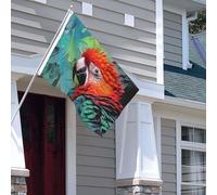 Drapeau pour extérieur - 1,2 x 1,8 m - Robuste - Pour intérieur et extérieur - Pour toutes les saisons - Drapeau de jardin coloré - Drapeau de bienvenue - Drapeau de maison double face avec œillets en